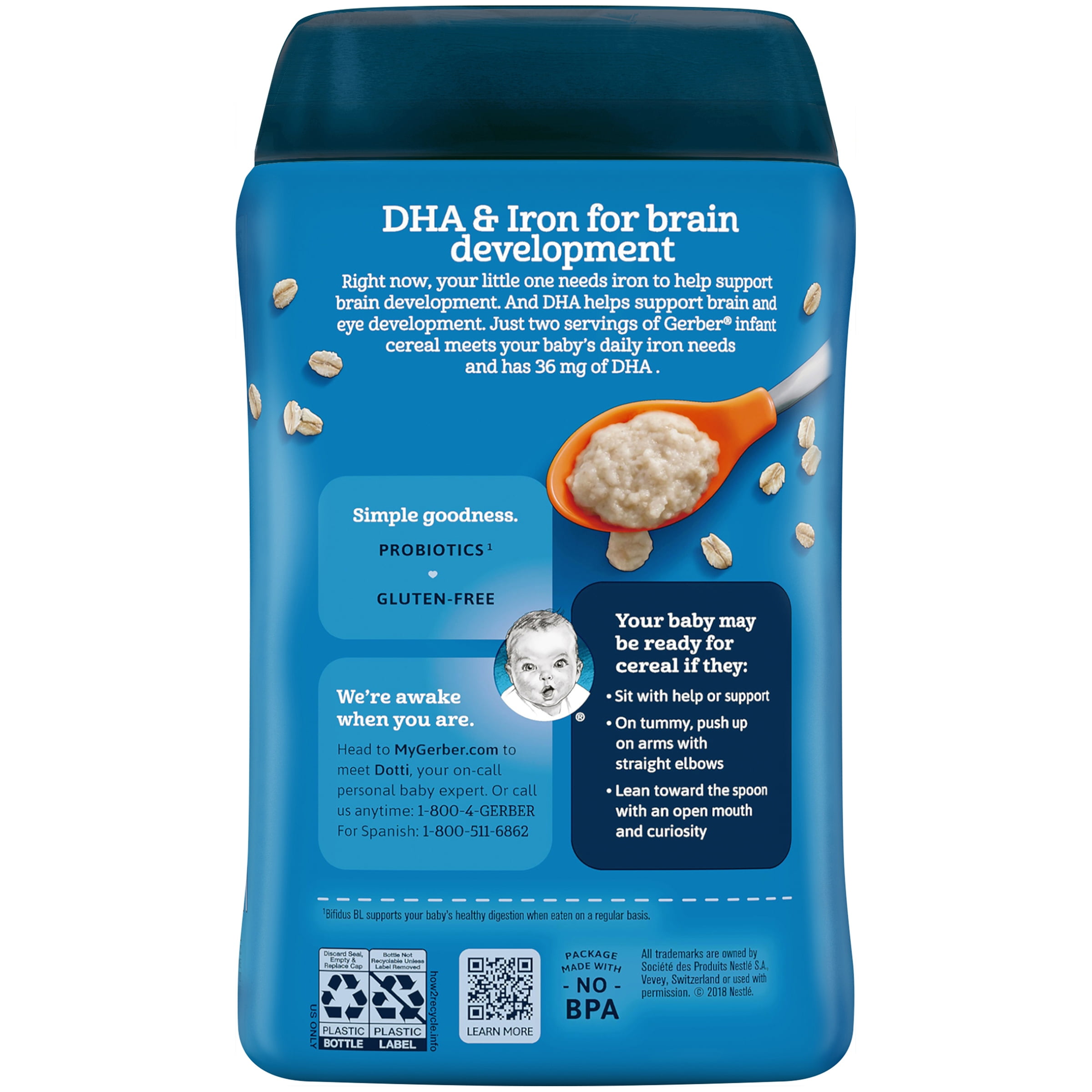 probiotic baby oatmeal