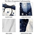 thumbnail image 4 of luoweisi Men's Beach Shorts Quick Dry Swim Trunks with Mesh Lining Galaxy Polar Bear S, 4 of 5