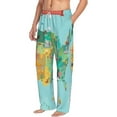 thumbnail image 2 of Balery Men'S Usa Tourist Map Pants,Sleepwear Pants,Pajama Pants,Pj Bottoms Drawstring And Pockets-Medium, 2 of 9