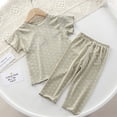 thumbnail image 5 of Lovzfmll 2-Piece Polka Dot Sleepwear Set, Short Sleeve Round Neck Top & Straight Pants for Boys & Girls, Sleepwear Outfits for Toddler 3-4 Years, 5 of 5