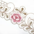 thumbnail image 2 of MYG 12x18in Table Runner Embroidered Floral Lace Fabric Translucent Gauze Table Cloth 4#, 2 of 9