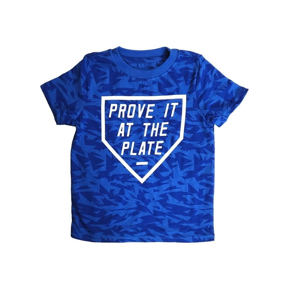 Xersion Boys Blue "Prove It At The Plate" Themed Athletic T-Shirt Tee Shirt XXS