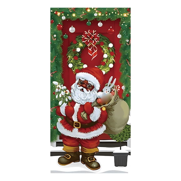 TIELUTT 2025 Elastic Door Cover for Year | Stretchable Fabric Holiday for Front Door Indoor Outdoor | Standard Wolf Flag 3x5 Flags on 5x8 Flag for Room Wall Flags for Guys Bedroom Memorial Day Banner