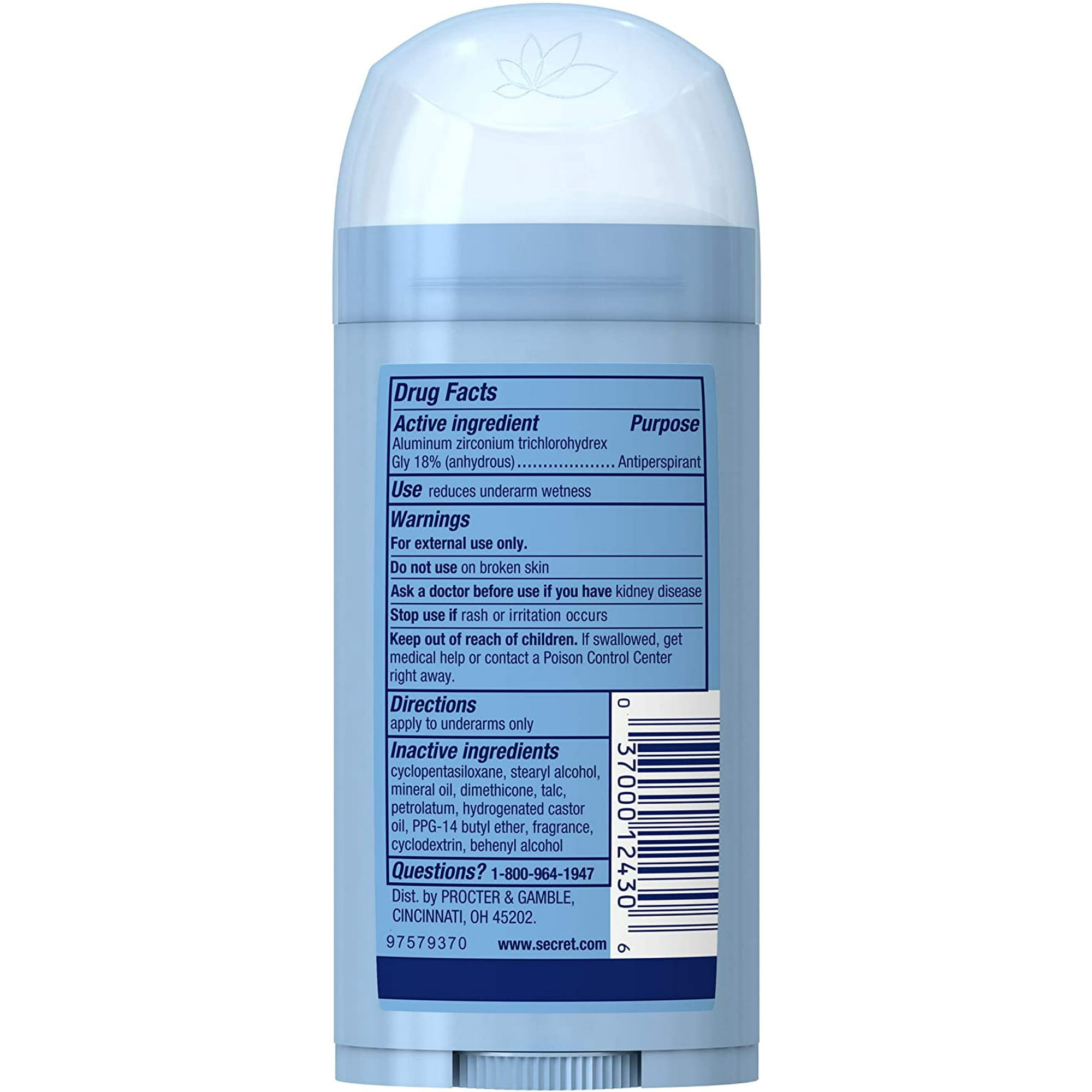 Secret Sld Inv Sprngbrz Size 2.6z Secret Solid Invisible Spring Breeze 2.6z Ea (Pack of 6)