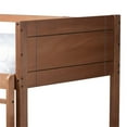 thumbnail image 4 of Bowery Hill Walnut Brown Finished Wood Twin Size Bunk Bed, 4 of 7
