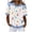 A71 White-Easter Shirts for Women, variant on Mifsaly Easter Shirts for Women Patchwork Denim Trimmed T-Shirt Cute Animal Graphic Lapel Short Sleeve Casual Tops Spring Festival Easter Outfits XL