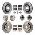 thumbnail image 1 of Transit Auto Front Rear Wheel Hub Bearing Assembly Disc Brake Rotors and Ceramic Pads Shoes Kit (10Pc) for Car 2022 Dodge Durango R T with Brembo Brakes - Left Right Side (Driver Passenger) KBB-127783, 1 of 2