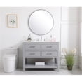 thumbnail image 6 of Elegant Decor Sinclaire 42" Aluminum Alloy & MDF Single Bathroom Vanity in Gray, 6 of 8