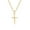 Gold, variant on S925 sterling silver cross pendant women's necklace, Christian faith pendant necklace, silver chain jewelry gifts
