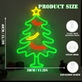 thumbnail image 3 of UPONRAY Christmas Tree Neon Sign 11.2 x 15.7 Inch - Colorful LED Holiday Neon Light, Dimmable USB Powered Xmas Decor, Festive Wall Decor for Home Party Bar Store, 3 of 8