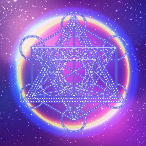 Mantel de Tarot con cielo estrellado psicodélico, tela de Altar, Triple Luna, pentagramas, rueda del zodiaco, astrología, Mandala, tapiz de Tarot. qym unisex