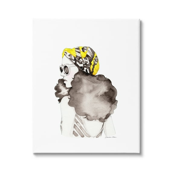 Stupell Industries Vintage Style Woman Beauty & Fashion Painting Gallery Wrapped Canvas Print Wall Art, 16 x 20