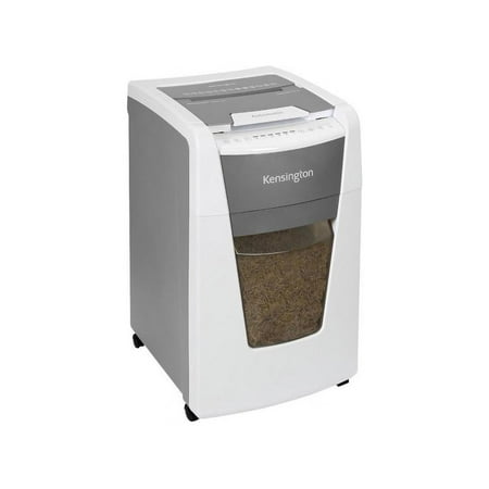 Kensington OfficeAssist Auto Feed Shredder A3000-HS Anti-Jam Micro Cut - Continuous Shredder - Micro Cut - 8 Per Pass - for shredding Paper  Staples  Paper Clip  Credit Card  Junk Mail  Glossy Paper