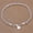 A, variant on Silver Plated Triple Heart Bracelet with Angel Wings - Adjustable Popcorn Chain Link Bracelet, Love Jewelry Gift for Women