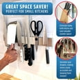thumbnail image 5 of HMMAGNETS 17” No-Drill Stainless Steel Magnetic Knife Holder for Wall with Strong Adhesive, 5 of 10