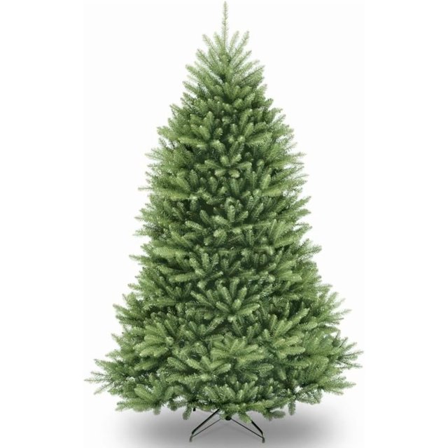 Garvee 7.5FT Pre-Lit Artificial Christmas Tree - 600 LEDs & 2165 Tips PVC Tree - Foot Pedal & Hinged Stand for Easy Assembly Holiday Decor