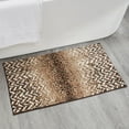 thumbnail image 4 of Better Trends Bath Rug Set 2 Piece Bath Mat Non Slip Micro Polyester Bathroom Floor Set, Shower, Tub, Casablanca Collection – (Brown), 4 of 6