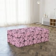 thumbnail image 3 of Butterfly Foldable Mattress, Gracious Spring Animal, 78.7" x 47.2", Pale Pink Charcoal Grey, by Ambesonne, 3 of 6