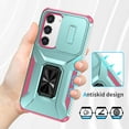 thumbnail image 5 of ShellTech for Samsung Galaxy S23 Magnetic Phone Case,with Camera Cover & Kickstand Military Grade Shockproof Case for Galaxy S23,Green, 5 of 8