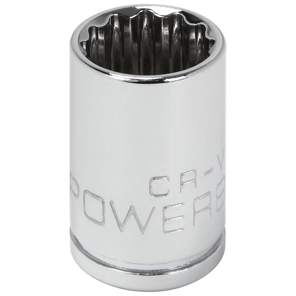 Powerbuilt 3/8 Inch Drive x 13 MM 12 Point Shallow Socket - 641018