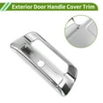 thumbnail image 4 of Cubierta de manija de puerta exterior para la puerta trasera para Dodge para Ram 1500 2500 3500 2019-2025 tono plateado electrochapado ABS 1 Pc, 4 of 7
