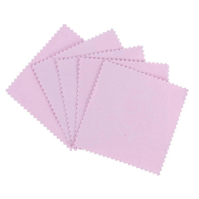 Jewellery Polishing Cloths Fiber Jewelry Care 8X8X0.2cm 100Pcs