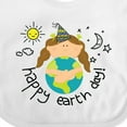 thumbnail image 4 of Inktastic Girls Happy Earth Day Girls Baby Bib, 4 of 4