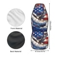 thumbnail image 6 of Jeiento American Flag Car Seat Covers Front Seats Only Eagle High Back Driver Seat Cover 1 Piece Car Interior Protector Auto Bucket Seat Cover Breathable Car Mat Cover for Sedan Truck Van Accessory, 6 of 6