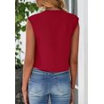 thumbnail image 2 of Chaleco de Traje PRETTYGARDEN para Mujer, Crop Top Rojo Verano XL, 2 of 9