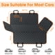 thumbnail image 2 of Funda Impermeable para Asiento de Auto para Perros NECKORY para Asiento Trasero Negra/Naranja, 2 of 7