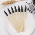 thumbnail image 4 of Herramientas de belleza desechables Cepillo de nailon para pestañas Cepillo para cejas Mini cepillo de maquillaje Cepillo para pestañas con varilla de bambú, 4 of 6