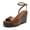 TAN, variant on Wedge Sandals for Women,Dressy Platform Square-Toe Ankle Buckle Studded Fashion Sandals for Summer