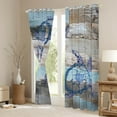 thumbnail image 3 of YST Aqua Sea Turtle Blackout Curtains Ocean Animal Curtains & Drapes, Hawaii Beach Curtains Rustic Farmhouse Black Out Curtains, Marine Reptile Window Drapes Barn Door Lodge Cabin Decor, 3 of 6