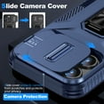 thumbnail image 6 of UUCase for iPhone 7 / 8 / SE 2022 & 2020 Case with Slide Camera Protection,Rugged Phone Case with Ring Kickstand [Military Grade] Shockproof Protective Cover Case for Apple iPhone 7 / 8 / SE,Blue, 6 of 8