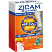 Zicam Cold Remedy Oral Mist, Arctic Mint 1 oz (Pack of 4)