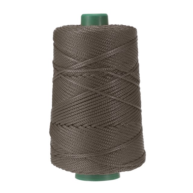 Uxcell Polyester Macrame Cord, Polypropylene Craft Crochet Bag Rope Yarn Brown