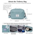 thumbnail image 3 of SYCNB Travel Duffle Bag with Toiletry Bag, Weekender Overnight Bag for Women Carry on Bag Hospital Holdalls, Men Casual Sport Gym Tote Bag Personal Item Bag for Airlines with Wet Pocket Pale Blue, 3 of 9