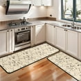 thumbnail image 3 of Kitchen Rugs Sets Of 2,Beige Chicken Sketch Pattern Anti Fatigue Kitchen Mat Rugs Non Slip Washable,Decorative Kitchen Floor Mats for Kitchen,Sink,Laundry,17"x47"+17"x47", 3 of 5