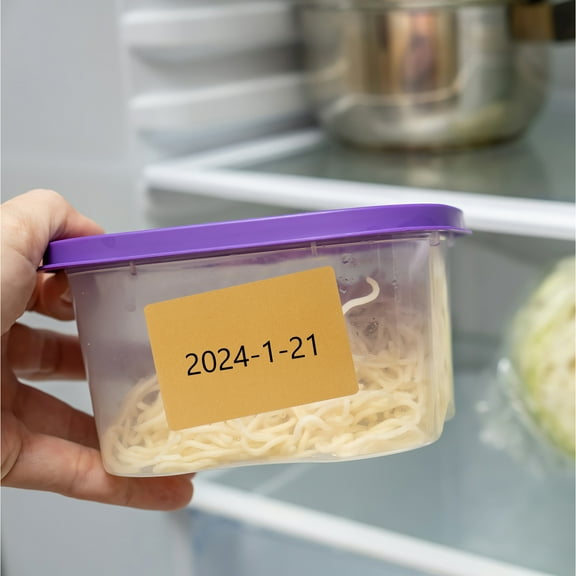 WRITWAA 1 Roll Self-Adhesive Label Stickers Brown Thermal Paper for Printing