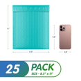 thumbnail image 2 of Teal Bubble Mailers Self Seal, 8.5 x 11 Inch. 25 Pack Bubble Packaging Envelopes for Shipping. Durable Sealed Mailing Envelopes Bubble Padded. Waterproof Bubble Bags for Shipping, 2 of 7