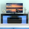 ChVans LED TV Stand for 60/55/50 inch TVs, Modern Entertainment Center
