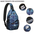 thumbnail image 4 of Scientific Knowledge Science Classroom Educational Wall Books Lightweight Travel Sling Backpack for Students, 4 of 6