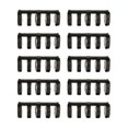thumbnail image 2 of serony 10x 5 Rings Loose for Leaf by pressing,providing convenience Binder Rings Binding Spines for Office Notebook Diary black white, 2 of 6