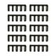 thumbnail image 4 of 10x5 anillos de encuadernación de hojas sueltas, 5 agujeros, anillos de hojas sueltas para libros, anillos de encuadernación tipo peine para álbum de negro, 4 of 8