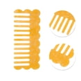 thumbnail image 2 of Unique Bargains 1 Pc Wave-shaped Hair Comb Yellow Acetate Sheet, 2 of 5