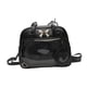 thumbnail image 4 of Mochila para mujer con bolsillo frontal transparente, bolsa Ita para exhibición de anime, recuerdo de fiesta de compras Negro, 4 of 8
