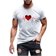 thumbnail image 2 of Momasggi Big and Tall Graphic T Shirts for Men Soft Comfy Short Sleeve Shirt Summer Crewneck Tshirt Lightweight Going Out Tops White XL, 2 of 5