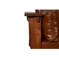 thumbnail image 4 of Crafters and Weavers Arts and Crafts Leather Sofa in Brown/Chestnut, 4 of 13