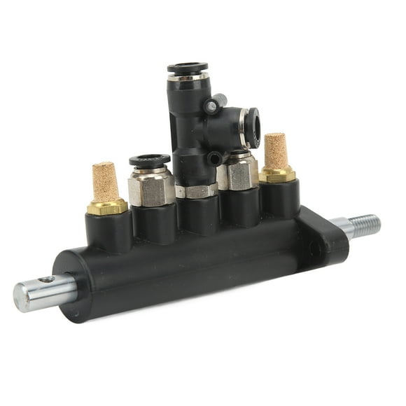 Tire Changer Air Control Valve, Tire Changer Foot Pedal Valve Heavy Duty Pneumatic Aluminium Alloy 36mm Hole Distance For Replacing