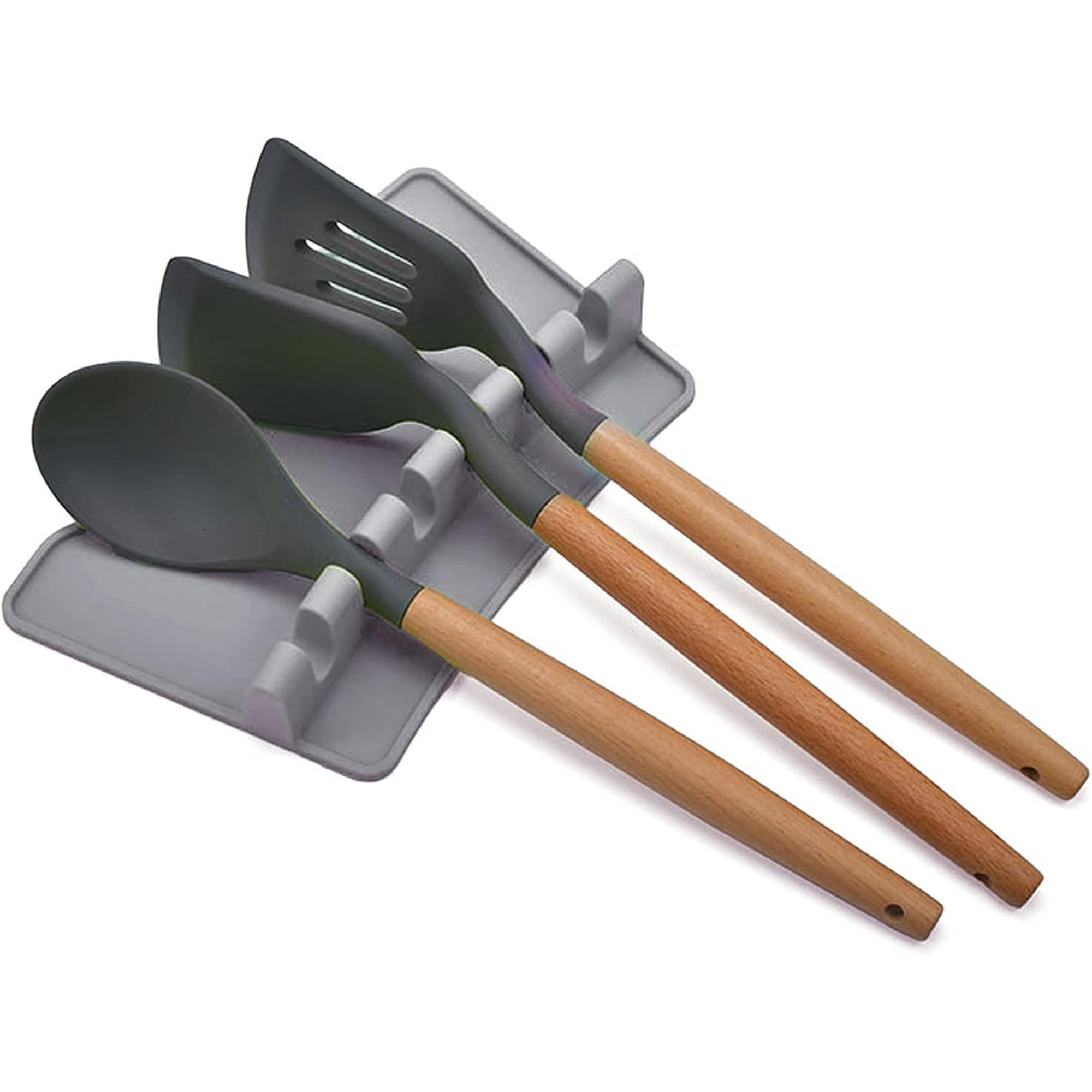 Lot De 4 Repose-cuillères En Plastique Alimentaire - Pour Cuillères, Pinces - Lavables Au Lave-vaisselle